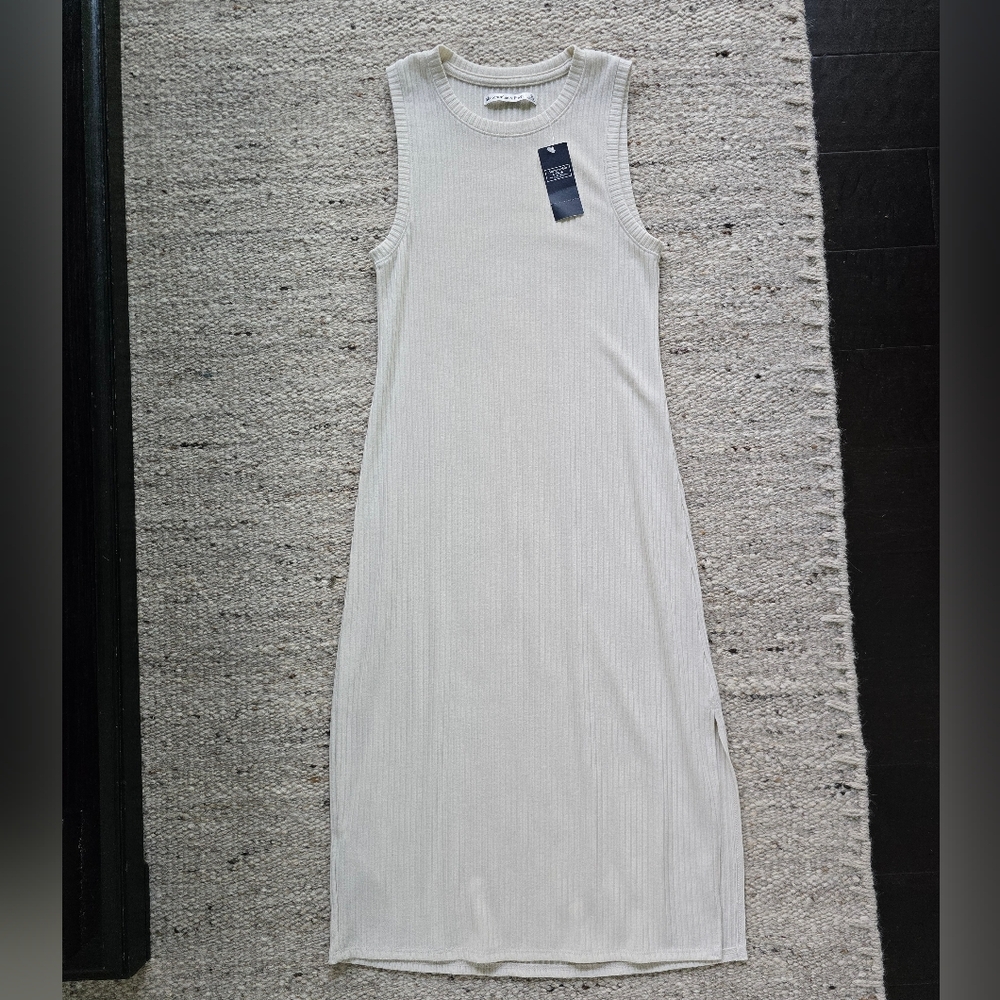 Abercrombie & Fitch Ribbed Midi Dress Small NEW